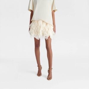 KBB by KAHLANA x TARGET Women's 'The Ruffle Mini Skirt' - Cream M